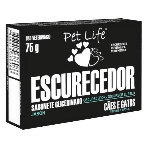 Sabonete Escurecedor Pet life para Cães e Gatos - 80 g