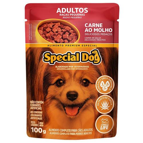 Ração Úmida Special Dog Sachê Carne para Cães Raças Pequenas - 100 g