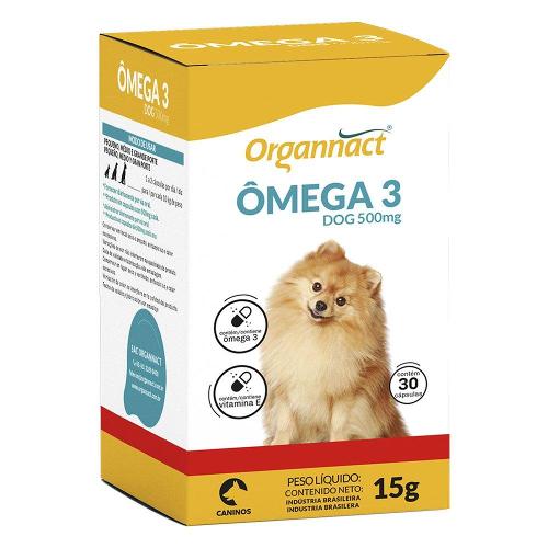 Suplemento Vitamínico Organnact Omega 3 Dog 500 - 15 g