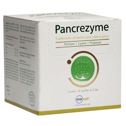Suplemento Alimentar Inovet Pancrezyme para Cães e Gatos - 10 Sachês