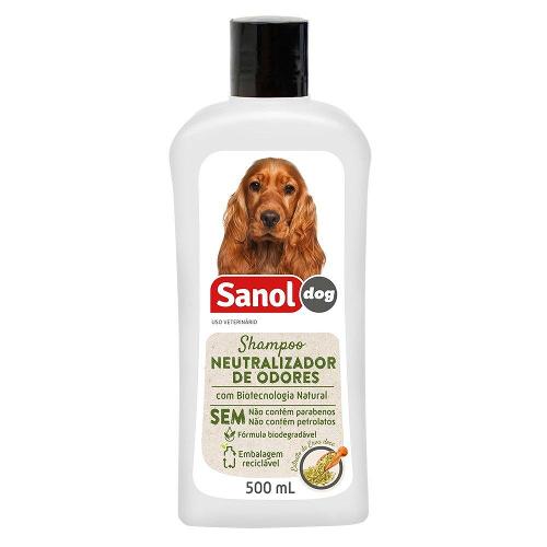 Shampoo Sanol Dog Neutralizador de Odores para Cães e Gatos - 500 mL