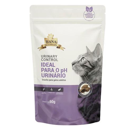Snack Hana Healthy Life para Gatos Adultos Sabor Fígado Controle Urinário - 60g
