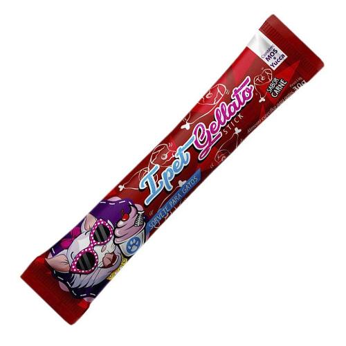 Sorvete Ipet Gellato Sabor Carne para Gatos - 30 g