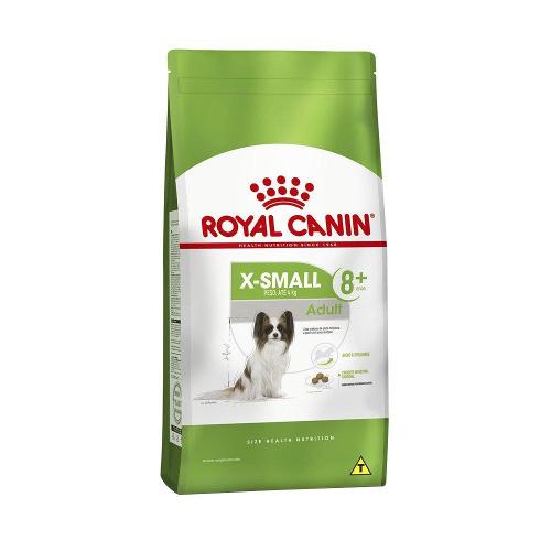 Ração Royal Canin X-Small Adulto 8+ para Cães Adultos e Idosos de Porte Miniatura - 2,5 Kg