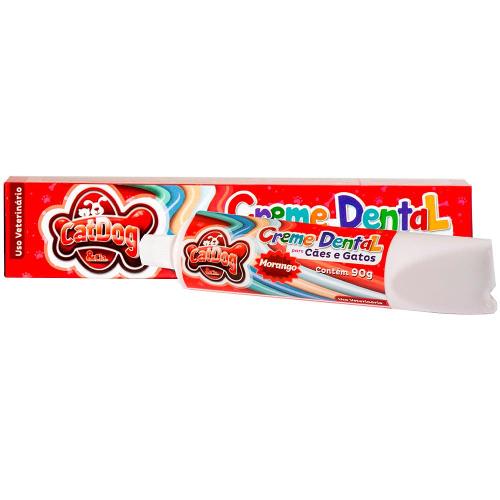 Creme Dental CatDog & Cia Caixinha Morango - 90 g