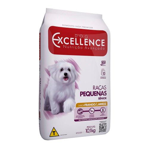 Ração Seca Dog Excellence  Frango e Arroz para Cães Idosos Raças Pequenas - 10,1 Kg