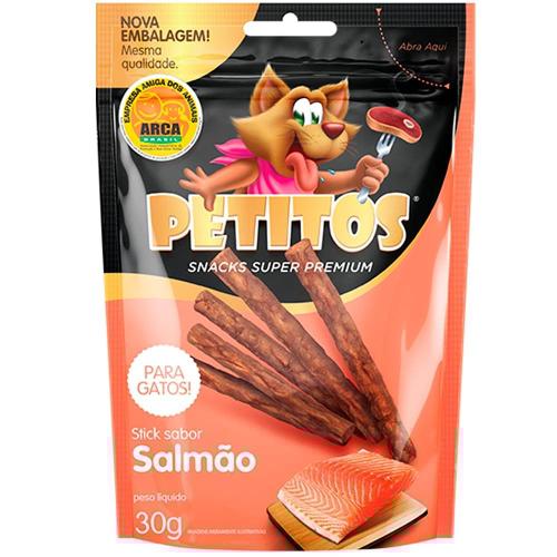 Stick Petitos para Gatos Adultos Sabor Salmão - 30g