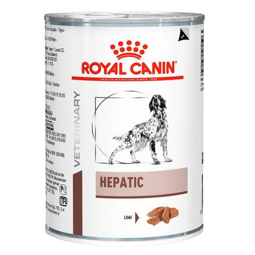 Ração Royal Canin Lata Canine Veterinary Diet Hepatic Wet para Cães com Doenças Hepaticas - 420 g