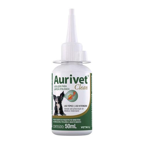 Solução Otológica Vetnil Aurivet Clean para Cães e Gatos - 50 ml