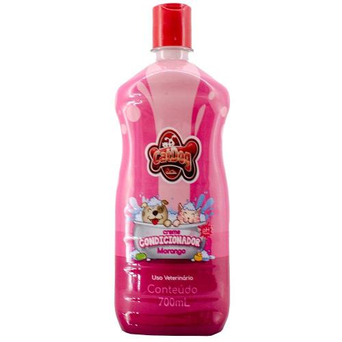 Creme Condicionador CatDog & Cia Morango para Cães e Gatos - 700 mL