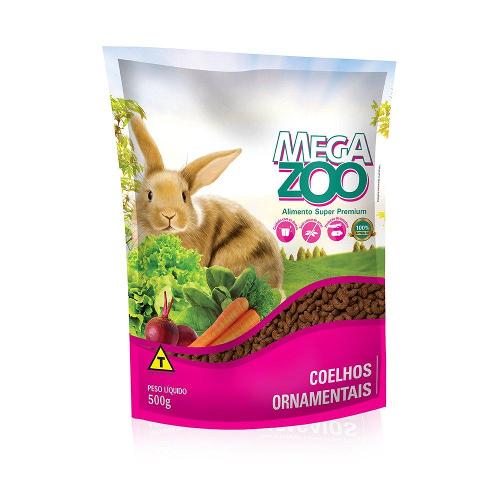 Ração Megazoo para Coelhos  Ornamentais - 500 g