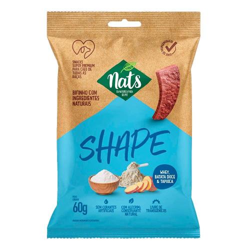 Bifinho Nats NatShape para Cães Sabor Carne - 60g
