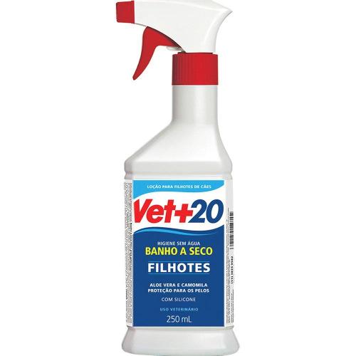 Banho a Seco Filhotes Spray Vet+20 para Cães - 250 mL