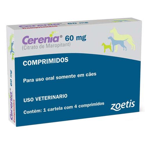 Antiemético Zoetis Cerenia de 4 Comprimidos - 60 mg