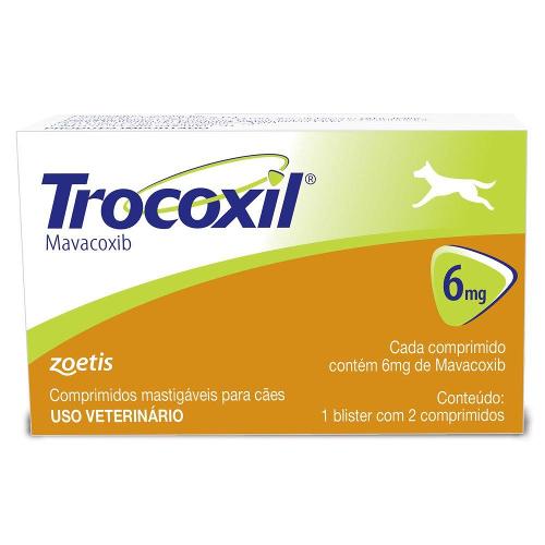 Anti-inflamatório Zoetis Trocoxil de 2 Comprimidos - 6 mg