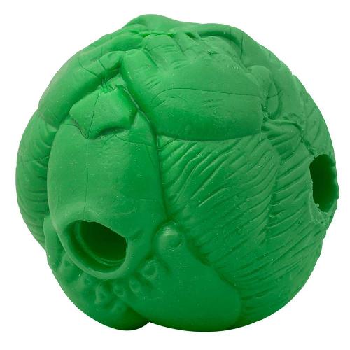 Bola Macaquinho Pet Games com Dispenser de Ração ou Petisco Verde - Tam. P