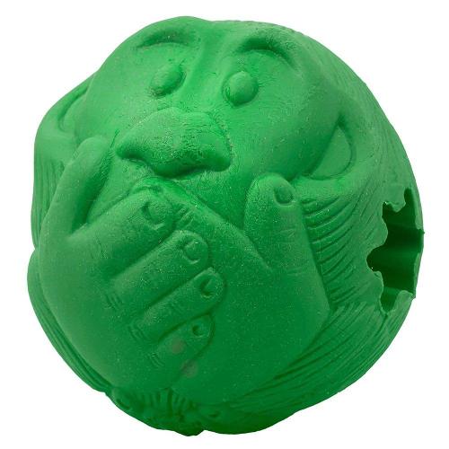 Bola Macaquinho Pet Games com Dispenser de Ração ou Petisco Verde - Tam. G