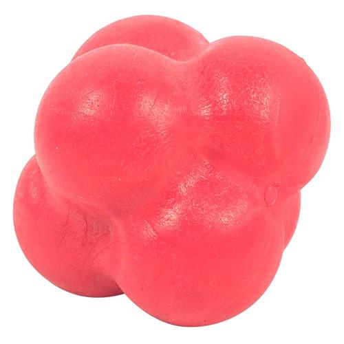 Brinquedo Bola Maciça Átomo 6 em 1 Vermelho para Cães - Tam. P