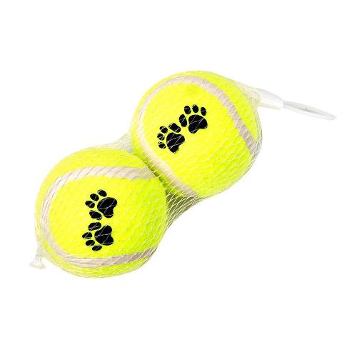 Brinquedo Chalesco Bola de Tenis 2 Unidades para Cães - Tam. M