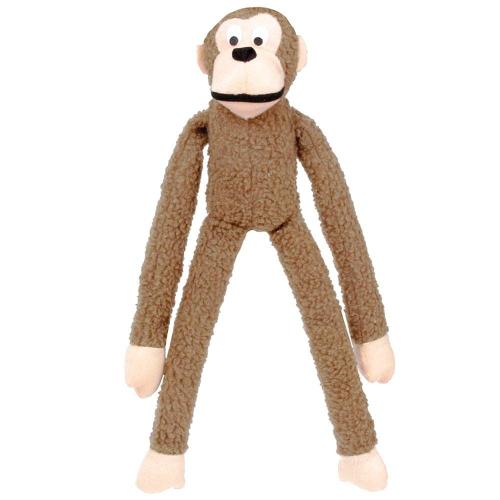 Brinquedo Jambo Mordedor Pelúcia Macaco Kelev Bege - Tam. M