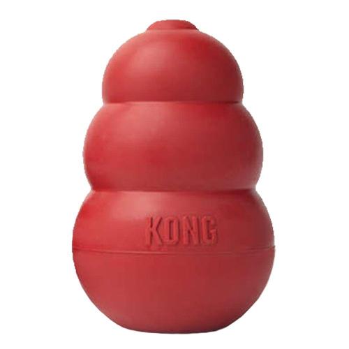 Brinquedo Interativo KONG Classic T1 com Dispenser para Ração ou Petisco Vermelho - Tam. G