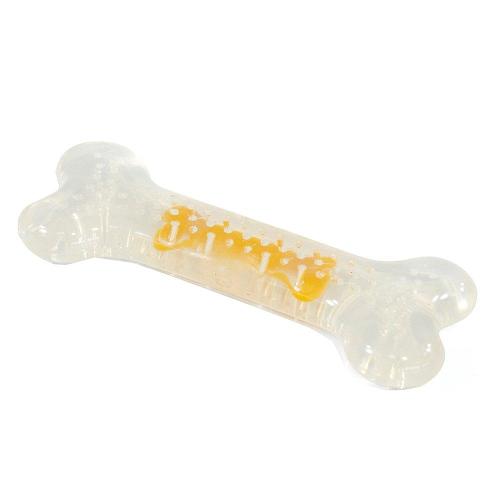 Brinquedo Osso Mastigável com Aroma de Frango para Cães - Tam. P