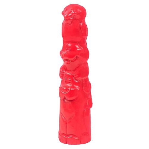 Brinquedo Pet Games Mordedor Totem Nylon Vermelho - Tam. P