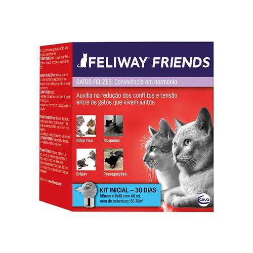 Feliway Friends Ceva Difusor Elétrico + Refil - 48 mL