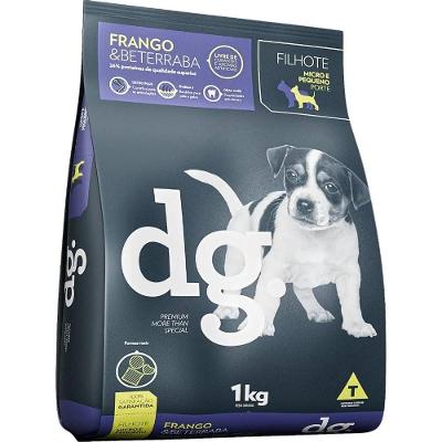 Ração Seca dg. Frango e Beterraba para Cães Filhotes Micro e Pequeno Porte - 1 Kg