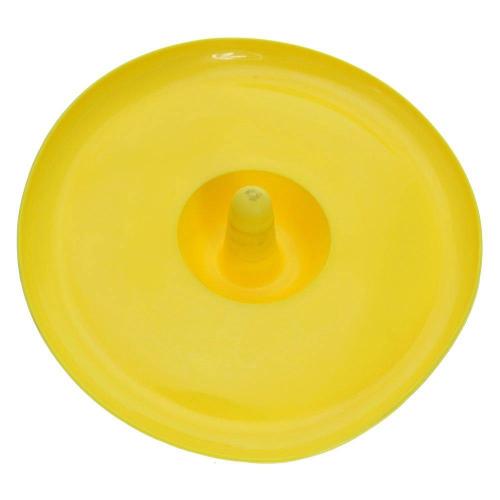 Brinquedo Tipo Frisbee Hurricane em PVC Flexível Amarelo - Tam. Único