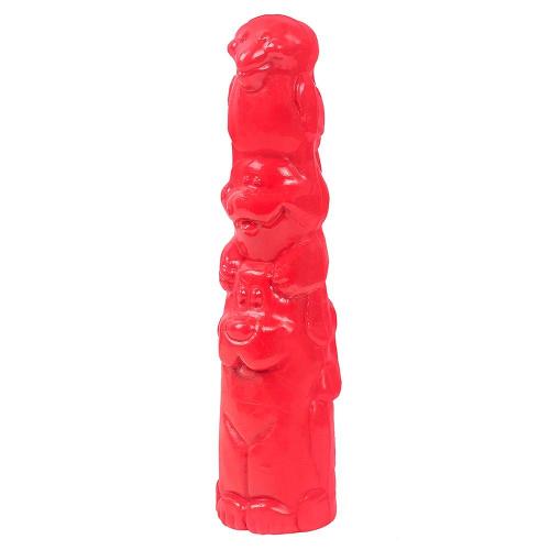 Brinquedo Pet Games Mordedor Totem Nylon Vermelho - Tam. M