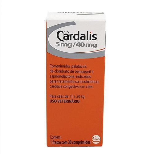 Cardalis Ceva 30 Comprimidos - 5mg/40mg Cães de 11 a 20 Kg