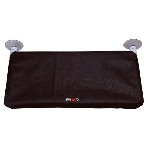 Cama Janela com Ventosa Petlon Preta para Gatos - Tam. Único