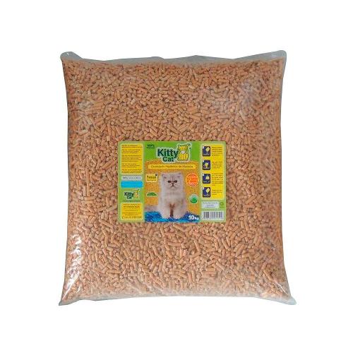 Granulado Higiênico de Madeira Kitty Cat - 10 Kg