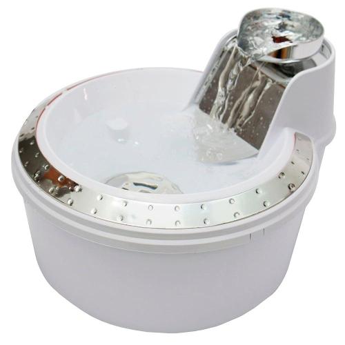 Fonte Bebedouro Petlon Premium Branca e Prata - 110 V