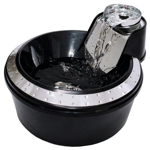 Fonte Bebedouro Petlon Premium Preta e Prata - 220 V