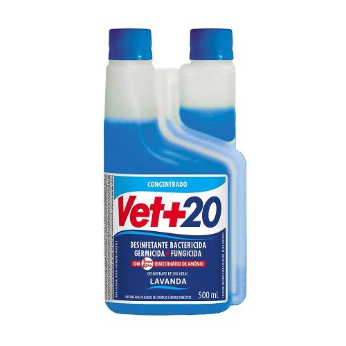 Desinfetante Vet+20 Bactericida de Lavanda - 500 mL