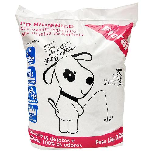 Pó Higiênico Easy Pet & House Dog Floral - 2,2 Kg