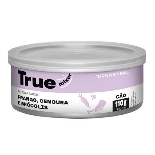 Ração Úmida True Mixer Frango, Cenoura e Brócolis para Cães - 110 g