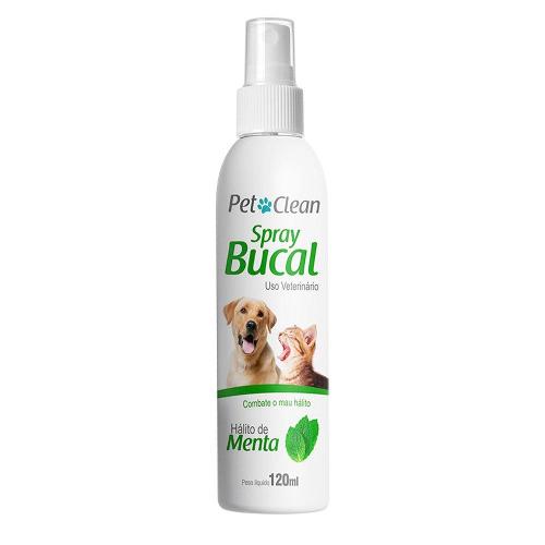 Spray Bucal Pet Clean Sabor Menta para Cães e Gatos - 120 mL