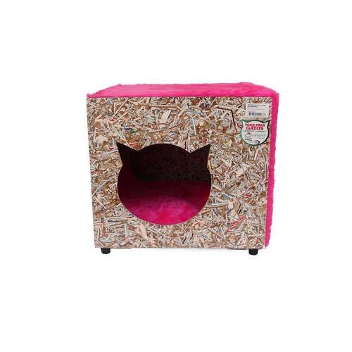 Toca Ecológica Recriar Pet Simples Rosa para Gatos - Rosa