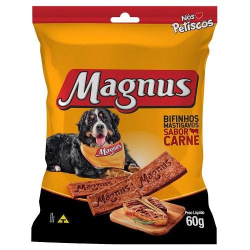 Bifinho Magnus Mastigáveis Sabor Carne para Cães - 60 g