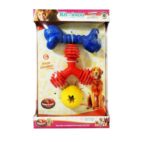 Kit de Brinquedos Furacão Pet para Raças Grandes - Tam. Único