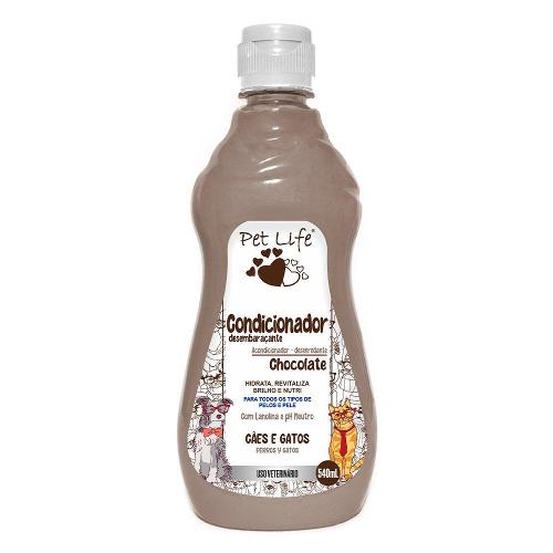 Condicionador Chocolate Pet Life para Cães e Gatos - 540 mL