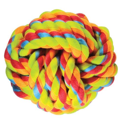 Brinquedo Bola de Corda Colorida para Cães - Tam. G