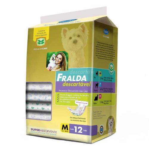 Fralda Descartável Chalesco 12 Unidades - Tam. M