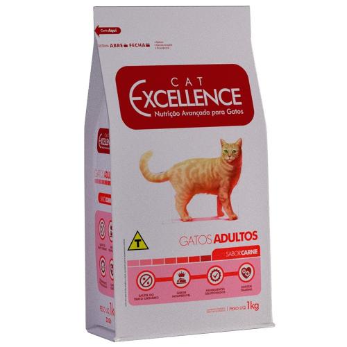 Ração Seca Cat Excellence Carne para Gatos Adultos - 1 Kg