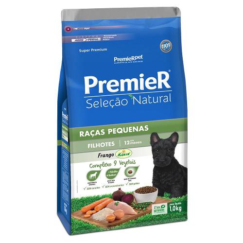 Ração Premier Seleção Natural para Cães Filhotes de Raças Pequenas - 1 Kg