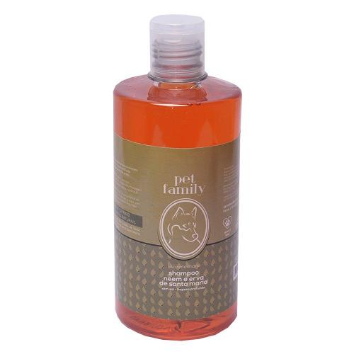 Shampoo Pet Family Neem e Erva de Santa Maria para Cães e Gatos - 500 mL