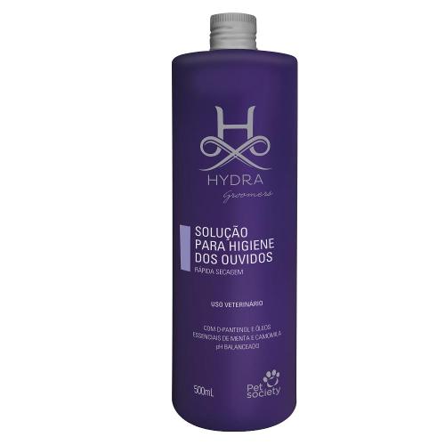 Solução Pet Society Hydra Groomers para Higiene dos Ouvidos - 500 mL